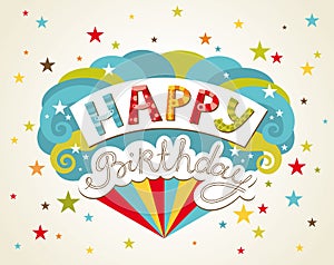 Happy birthday greeting card