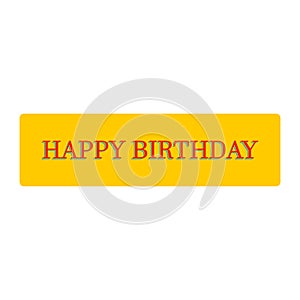 happy birthday icon vector