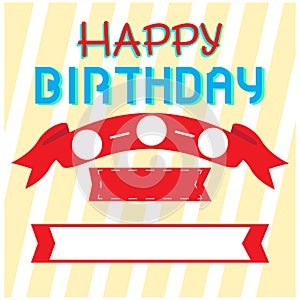 Happy birthday invitational card