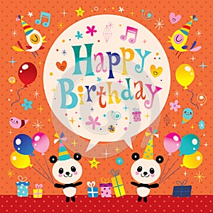 Happy Birthday kids greeting card