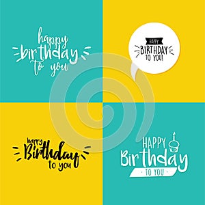 Happy Birthday label