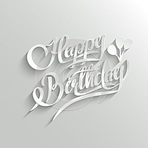 Happy Birthday Lettering Greeting Card