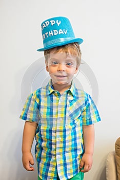 Happy birthday. Smiling  boy. Child portrait