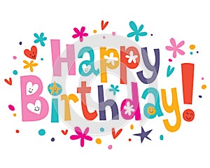 Happy Birthday text