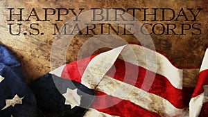 Happy Birthday US Marine Corps Wood