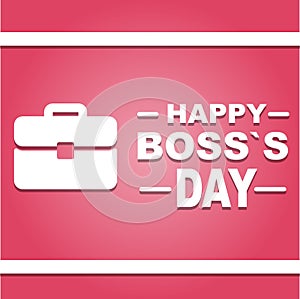 Happy Boss\'s Day. Template for background, banner, card, poster with text inscription