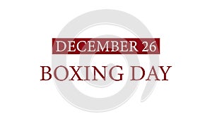 Happy Boxing Day beautiful text illustration design