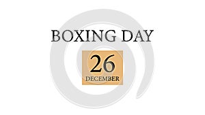 Happy Boxing Day beautiful text illustration design