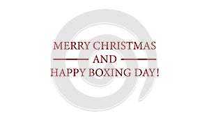 Happy Boxing Day beautiful text illustration design