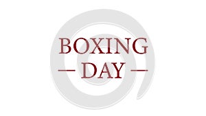 Happy Boxing Day beautiful text illustration design