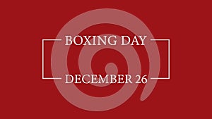 Happy Boxing Day beautiful text illustration design