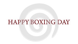 Happy Boxing Day beautiful text illustration design