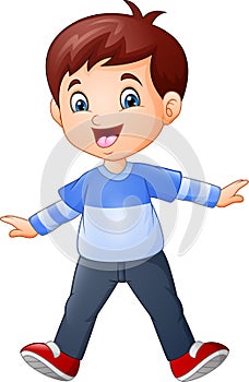 Happy boy cartoon