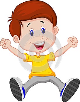 Happy boy cartoon