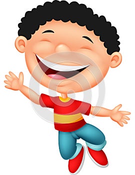 Happy boy cartoon