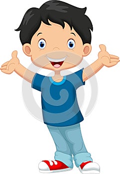 Happy boy cartoon