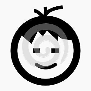 Happy boy icon vector