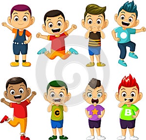 Happy boys cartoon collection