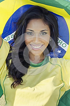 Happy Brazil soccer football fan