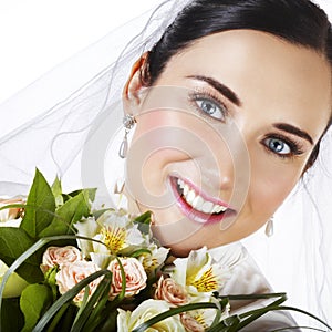 Happy bride