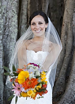 Happy bride