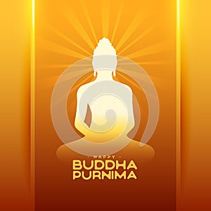 happy buddha purnima or vesak day greeting background