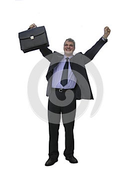 A happy businessman