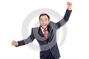 Happy businessman