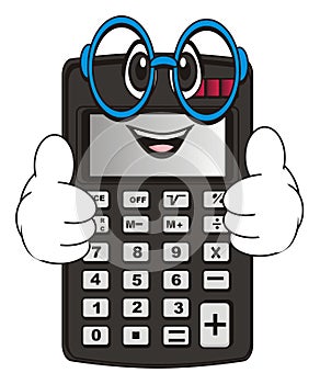 Happy calculator with gesture