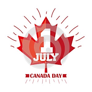 Happy Canada day card