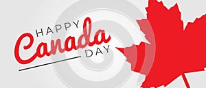 Happy Canada Day Illustration Background Banner