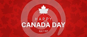 Happy Canada Day Illustration Background Banner