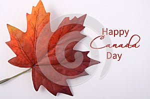 Happy Canada Day Maple Leaf