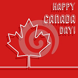 Happy Canada day poster