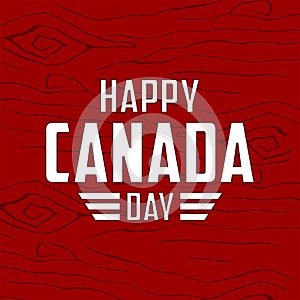 Happy canada day vector template