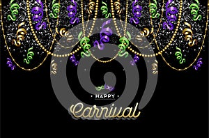 Happy carnival design background decoration