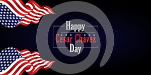 Happy Cesar Chavez Day Red white beautiful design photo