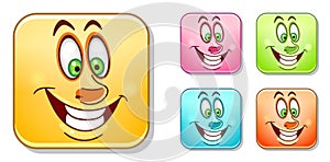 Happy cheerful Emoticons Collection