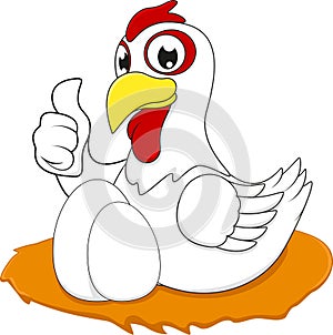 Happy Chicken With Egg OK