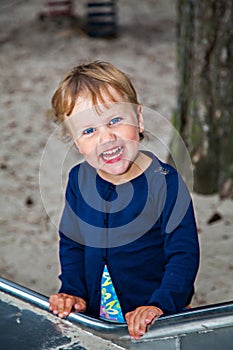 Happy child on playground