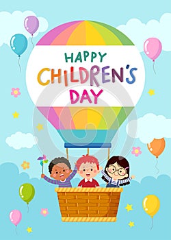 Happy childrenâ€™s day vector background
