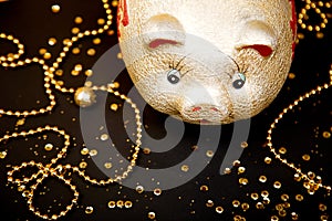 Happy chinese new year 2019 Chinese Translation. Year of the gold pig