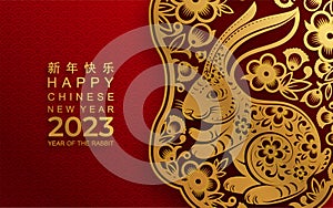 Happy chinese new year 2023 year of the rabbit