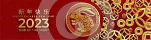 Happy chinese new year 2023 year of the rabbit