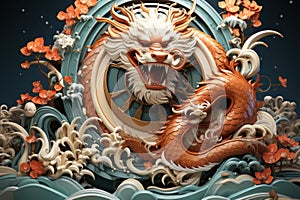 Happy chinese new year 2024, the dragon zodiac