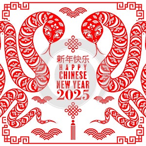 Happy chinese new year 2025 year of the snake.