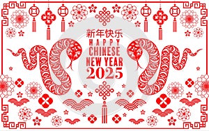 Happy chinese new year 2025 year of the snake.