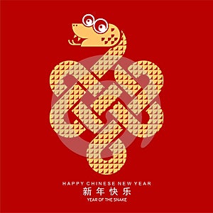 Happy chinese new year 2025 year of the snake zodiac sign.