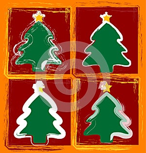 Happy christmas trees