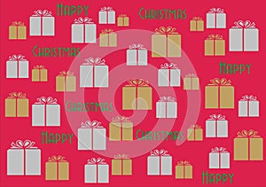 Happy Christmas Wallpaper Background Giftwrap
